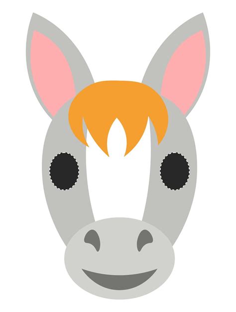 Horse Mask Template Printable | Horse mask, Horse face, Face template