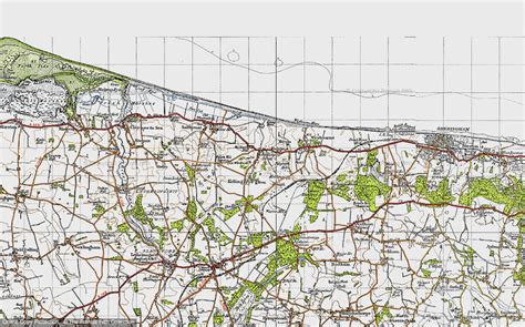 Old Maps of Peddars Way and Norfolk Coast Path, Norfolk