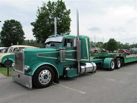 Go green | Custom trucks, Trucks, Semi trucks