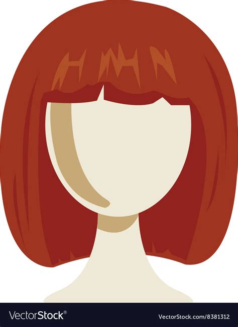 Womans wig Royalty Free Vector Image - VectorStock