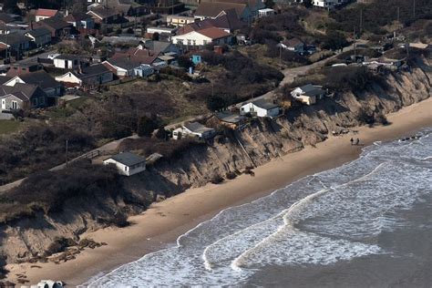 Aerial of Hemsby coast erosion - Norfolk UK | Aerial images, Aerial, Coast