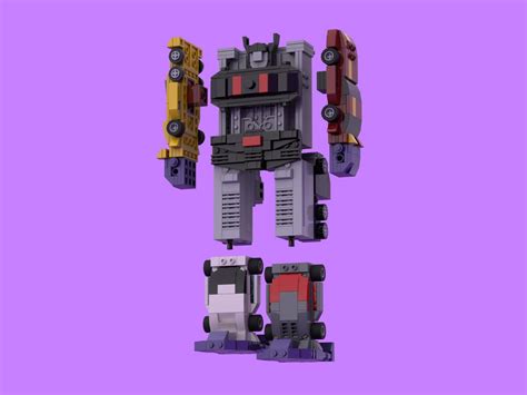 LEGO MOC Transformers Menasor / Stunticons G1 toy by Luca_Rx_01 | Rebrickable - Build with LEGO