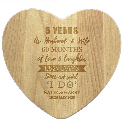 5th Anniversary Gifts - Romantic & Personalized