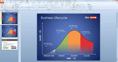 Free Business Life Cycle Diagram for PowerPoint