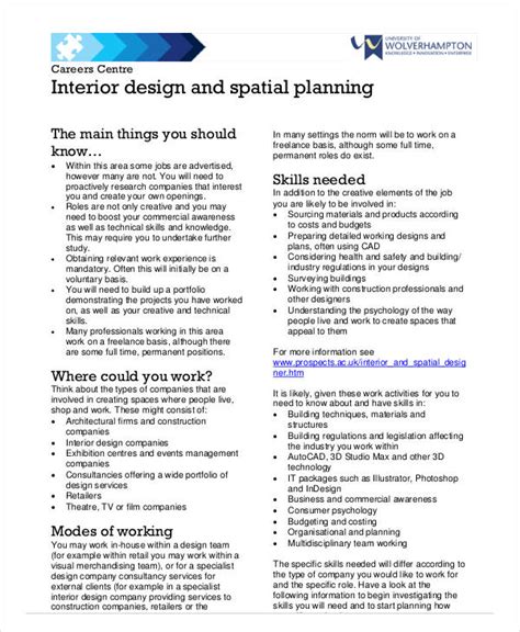 Interior Design Business Plan Template Free