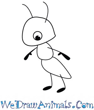 How to Draw a Cute Ant