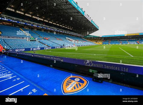 General view inside Elland Road Stadium ahead of the game Stock Photo - Alamy