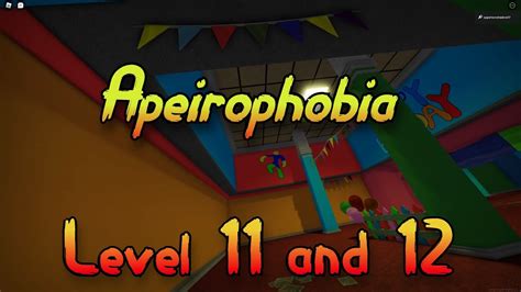 Apeirophobia - Level 11 and 12 (Full Walkthrough) [Roblox] - YouTube