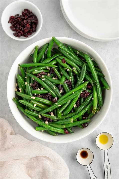 Easy Garlic Green Beans and Berries