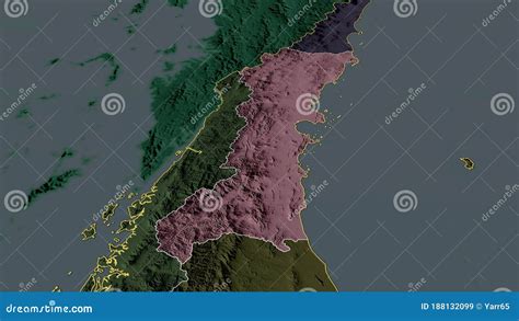 Chumphon, Thailand - Highlighted. Administrative Stock Illustration - Illustration of outline ...