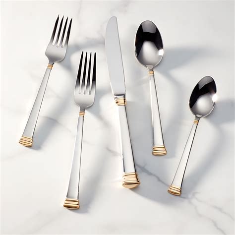 Lenox Eternal Gold Flatware 5 Piece Place Set