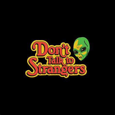 Don't Talk to Strangers Logo Accessories Sticker | Steven Rhodes