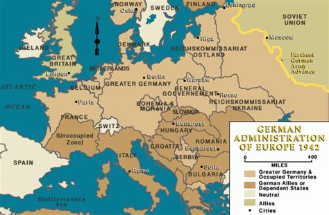 Map Of Europe In 1942 - Alysia Margeaux