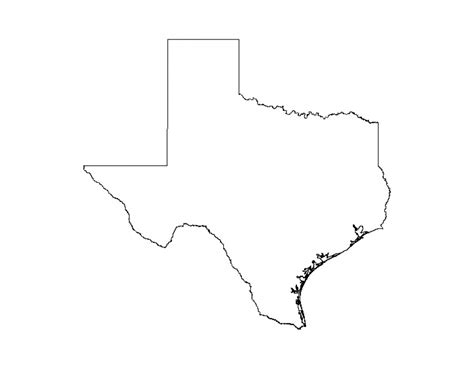 State Of Texas Outline Drawing at GetDrawings | Free download