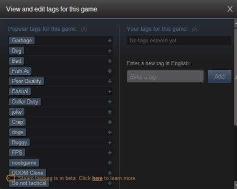 Steam Tags feature announced: has a trolling problem already - gHacks ...