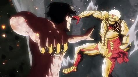 Attack On Titan Eren Titan Vs Armored Titan