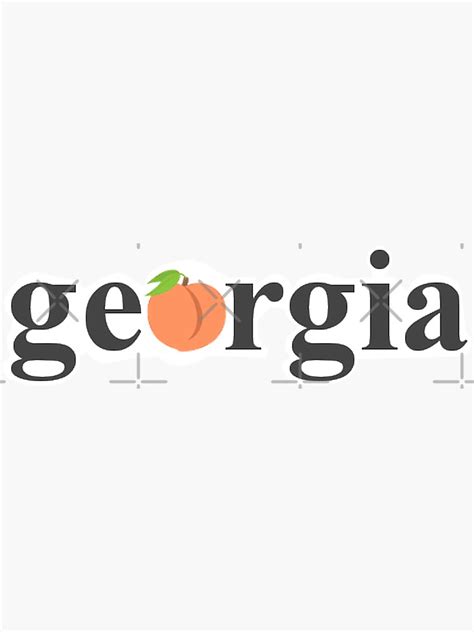 "Georgia" Sticker by marinarcher | Redbubble