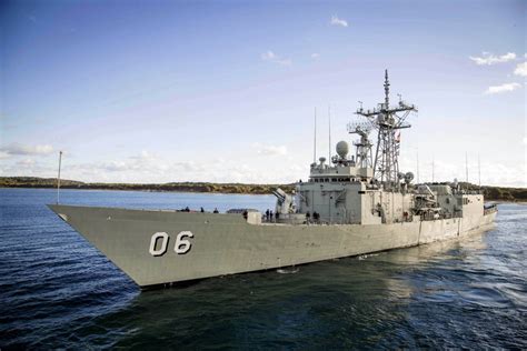 HMAS, Newcastle departs HMAS Stirling, her final port in Australia, for Operation Manitou in the ...