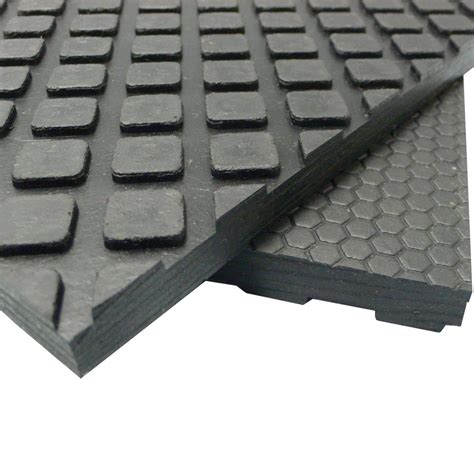 Rubber-Cal Maxx-Tuff Floor Protection Mats - 1/2" Thick Rubber Matting ...