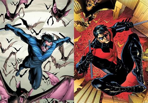 batman - Why did Nightwing's costume change from black and blue to ...