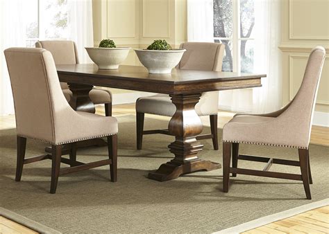 Liberty Furniture Armand 5 Piece Trestle Table Set | Suburban Furniture ...