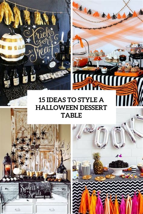 15 Ideas To Style A Halloween Dessert Table - Shelterness