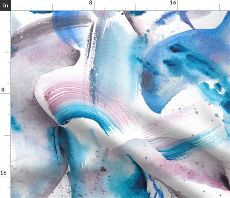 Abstract Blue Watercolor | Spoonflower