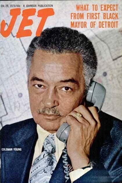 Coleman Young on the cover of Jet Magazine. ... | Old Detroit - Vintage ...