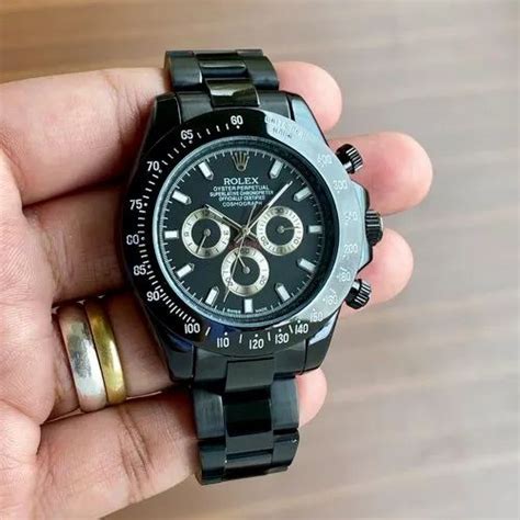 Automatic Analog Rolex Black Watch For Man at Rs 3499 in Surat | ID: 22598333033