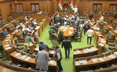 Delhi assembly: AAP accuses LG of interfering in govt work; speaker suspends 5 protesting BJP MLAs