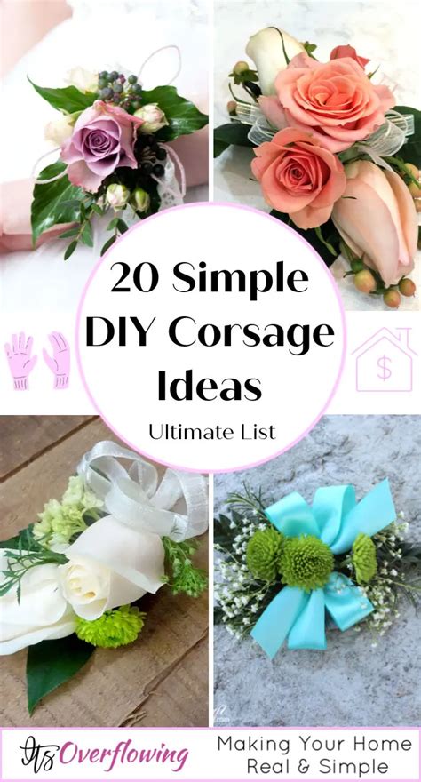 How to Make a Corsage (20 Easy DIY Corsage Ideas)