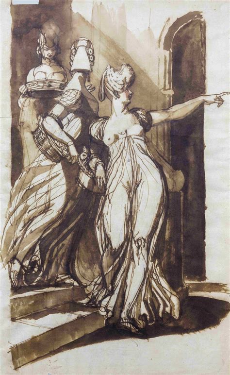 36. Henry Fuseli, Three Women with Baskets, Descending a Staircase, c.1798-1800 (1) | The Isis