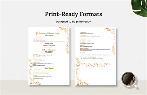 Baptism Program Template in Word, PDF, Google Docs - Download | Template.net