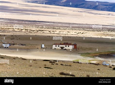 Turgo Monastery, Lake Manasarovar. Lake Manasarovar is beautiful and it is the most sacred lake ...