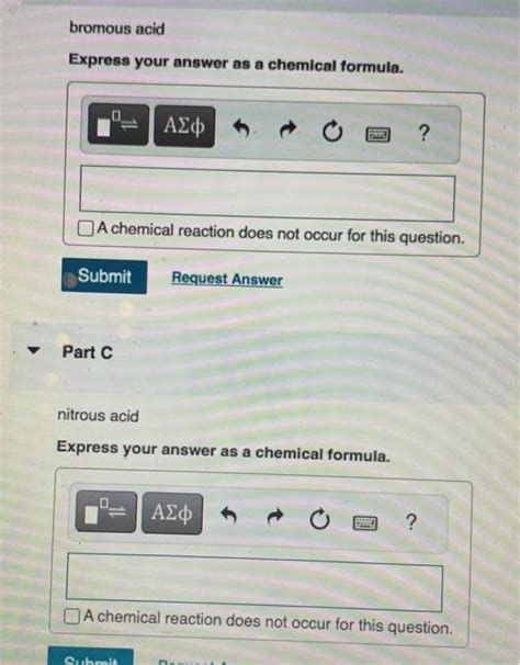 Solved bromous acid Express your answer as a chemical | Chegg.com