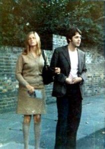 September 1968. Paul and Linda Eastman photographed near his Cavendish Avenue home. The Beatles ...