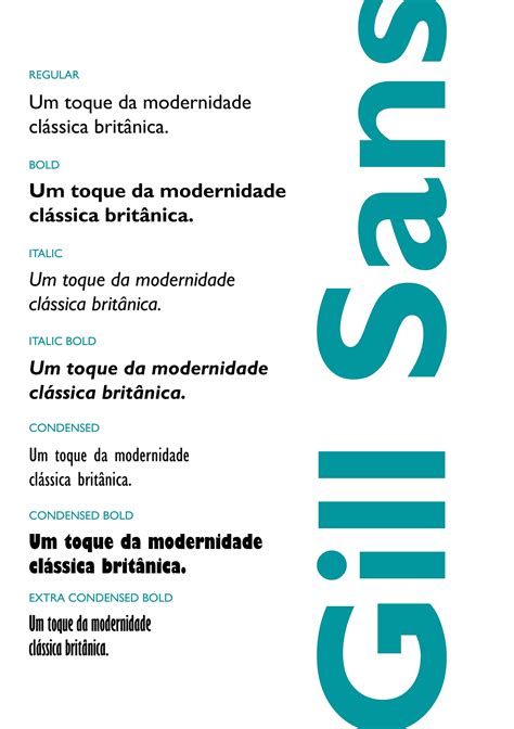 Typespecimen • Gill Sans on Behance