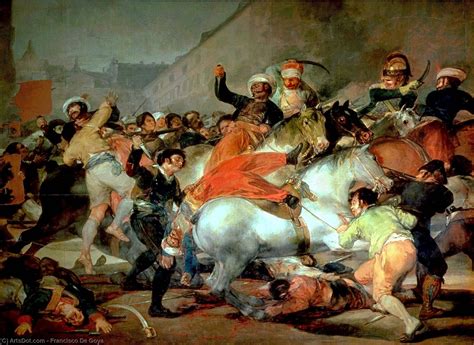 The Second of May, 1808 at the Puerta del Sol - Francisco De Goya | Wikioo.org - The ...