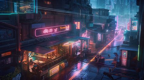 Cyberpunk Neon City Background, Cyberpunk, Background, Cyberpunk Overlay Background Image And ...