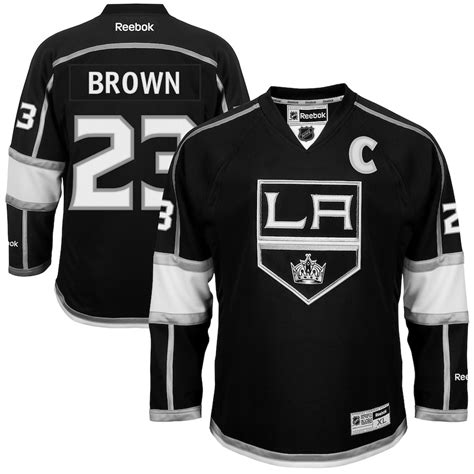 Reebok Dustin Brown Los Angeles Kings Youth Black Name and Number ...