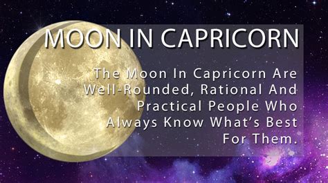 Capricorn Moon Sign