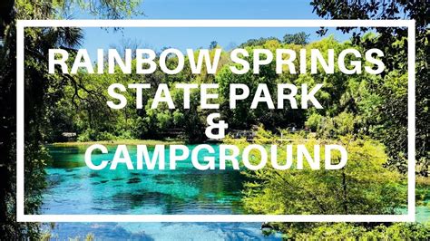 Rainbow Springs State Park & Campground near Ocala, Florida - YouTube