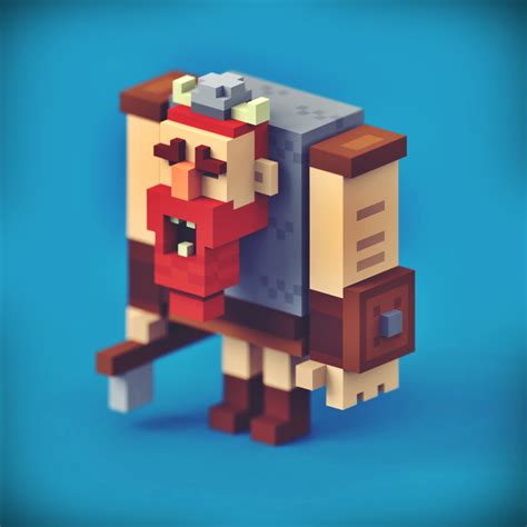 Wioletta Orłowska — Muscled voxel :D Voxel characters made just for ...