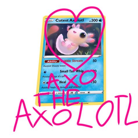 Axolotl Pokemon Card in 2022 | Pokemon cards, Pokemon, Cards