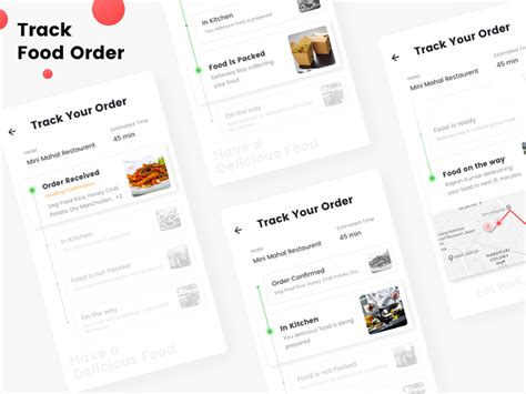 Food order tracking by Himanshu Jani on Dribbble