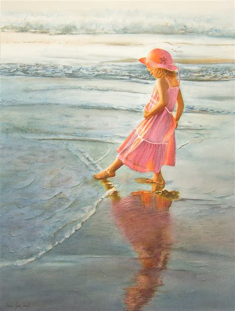 Romantic Figurative Paintings in watercolor and oil