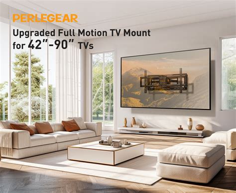 Full Motion TV Wall Mount For 42" to 90" TVs – Perlegear