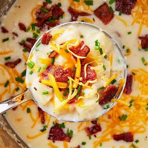 Loaded Baked Potato Soup - Instant Pot Recipes