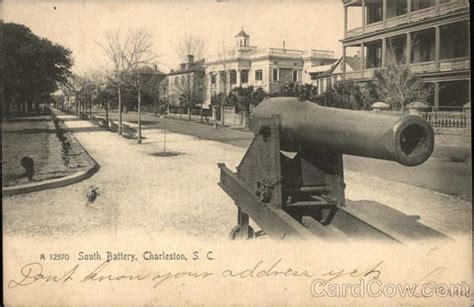 South Battery Charleston, SC Postcard