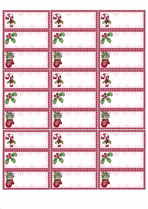 Christmas Return Address Labels Template Unique Address Label Templ ...